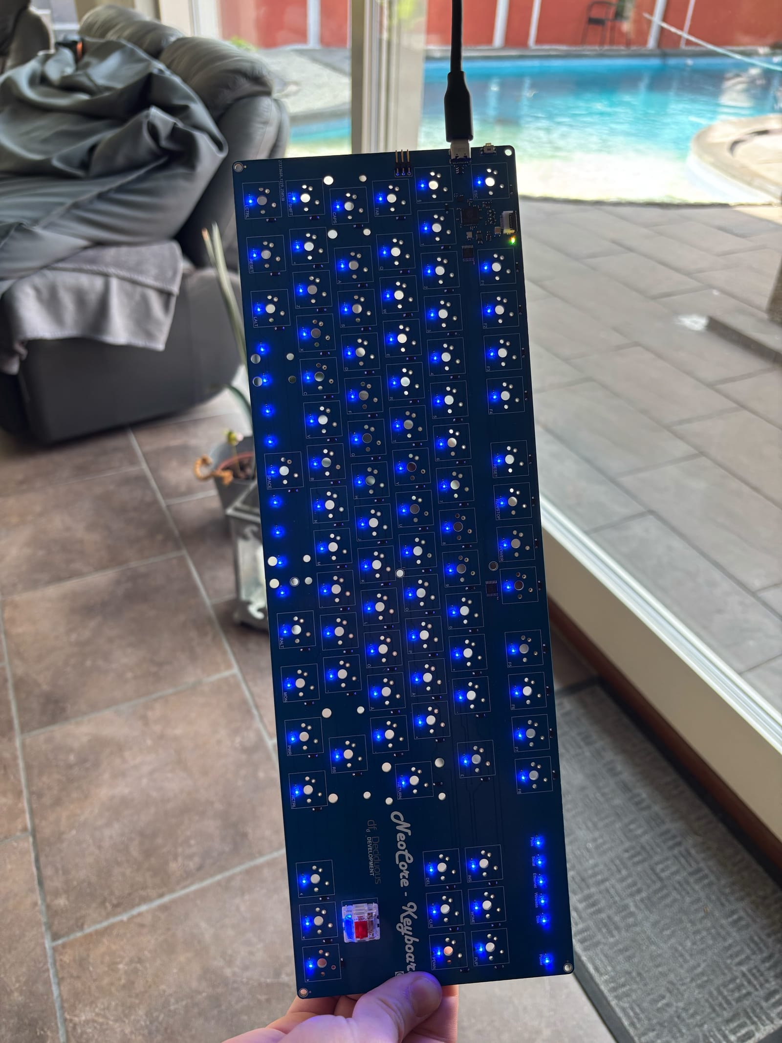 Test of NeoCore Keyboard LED