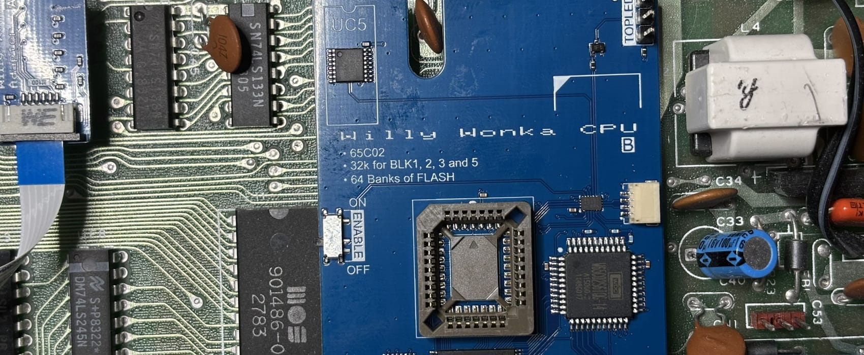 Willy Wonka CPU back from manufacturing