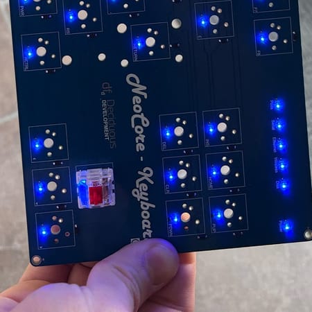 Image of: Test of NeoCore Keyboard LED