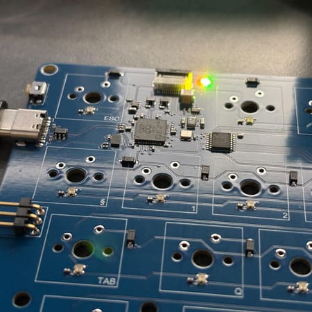 Image of: A new keyboard soldered